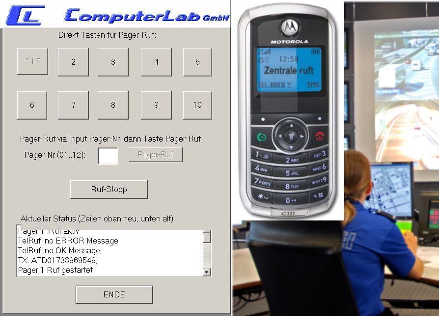 Pager-Ruf-Software
